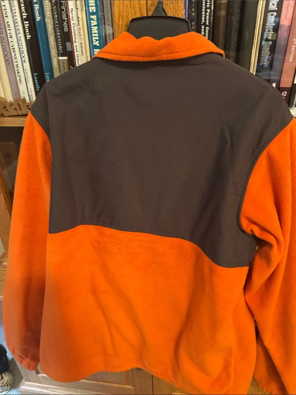 Columbia Orange and Brown Full-Zip Fleece Jacket